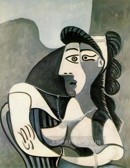 Woman in an Armchair Bust 1962 Pablo Picasso Oil Paintings